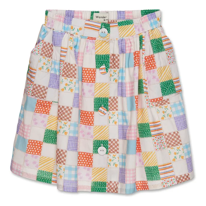 Wander & Wonder Jupe Patchwork | Vert