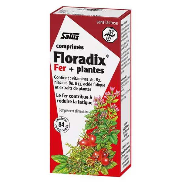 Salus Floradix Ferro + Ervas 84 comprimidos