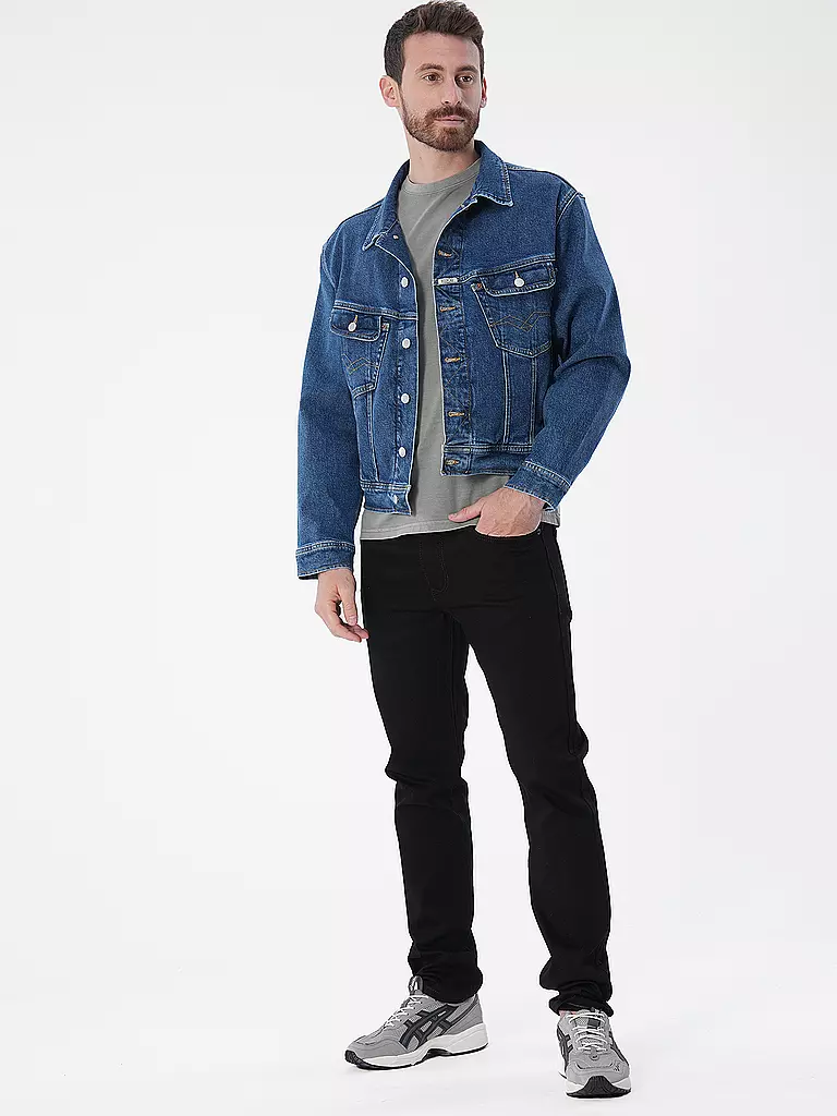 REPLAY Jeansjacke dunkelblau