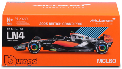 Bburago McLaren MCL60 F1 Racerbil 2023 Norris 1:43