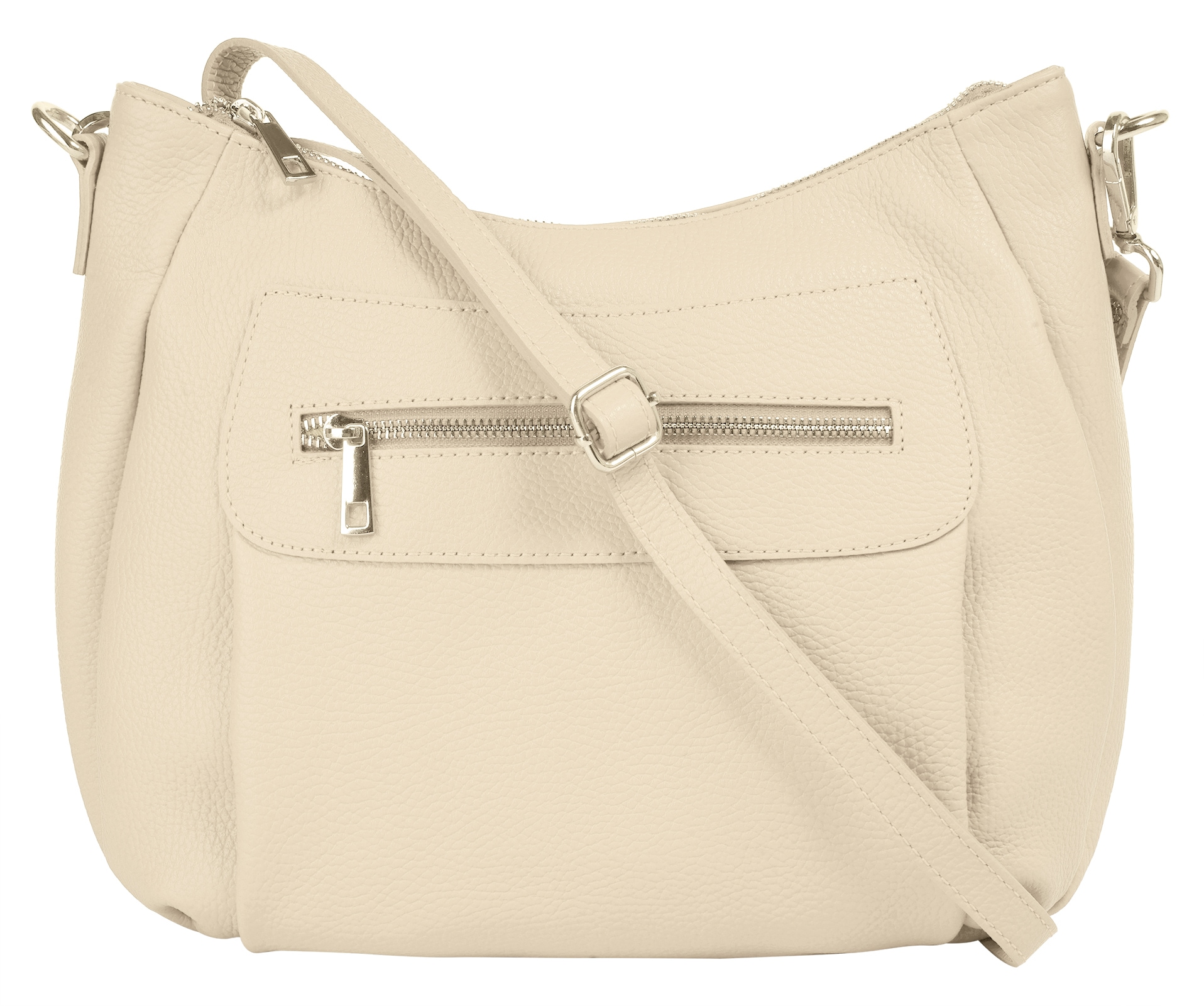 Samantha Look Umhängetasche echt Leder, Made in Italy