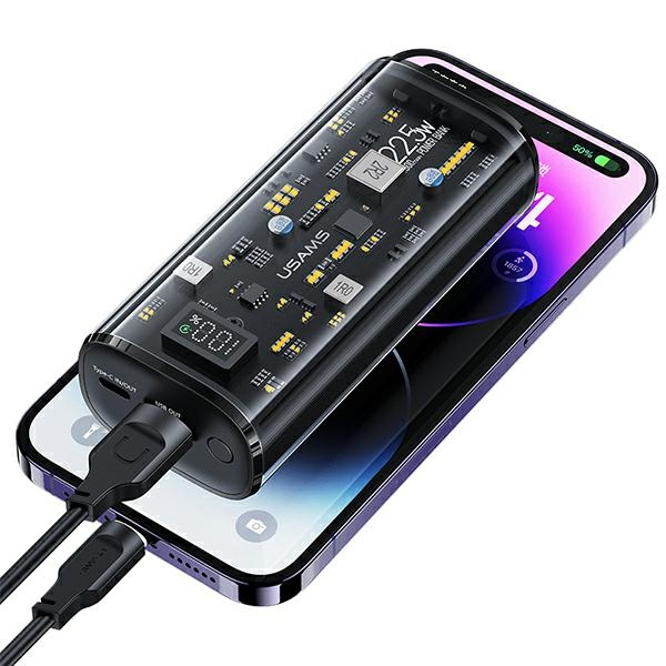 (20W) 9000mAh USB C / USB A Powerbank Power Delivery Ladegerät inkl. USB C Ladekabel (10KCD18901) - Schwarz