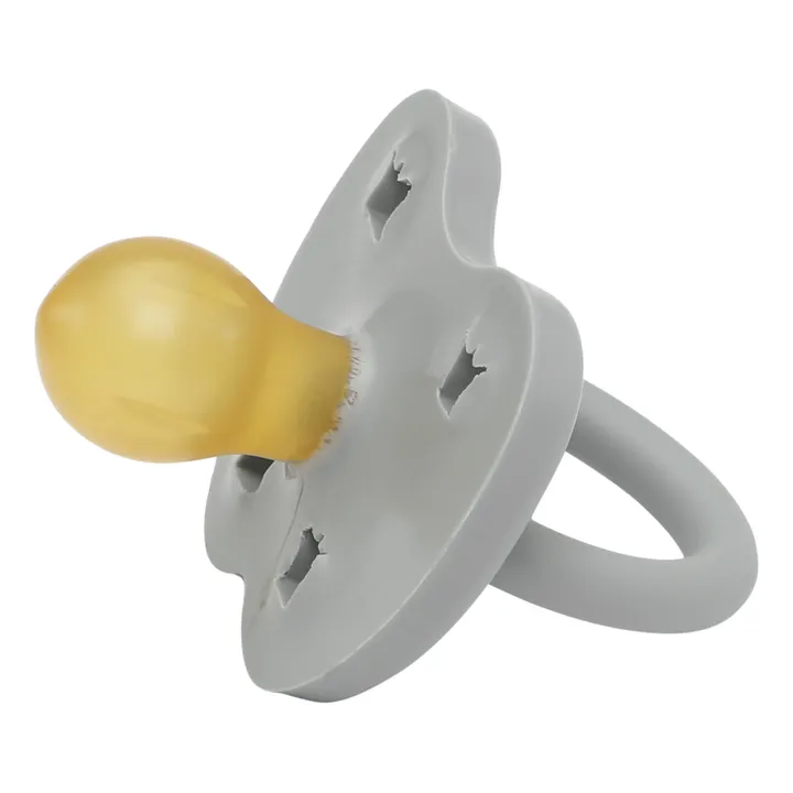 Hevea Tétine arrondie caoutchouc naturel | Gris