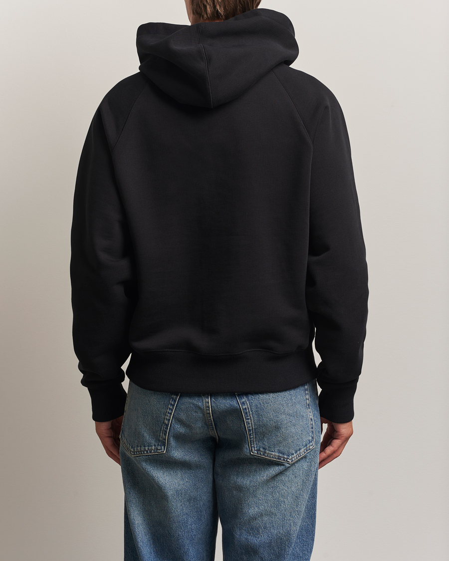 AMI Tonal Heart Logo Hoodie Black