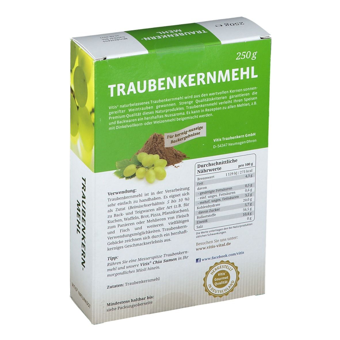 Vitis VITAL TRAUBENKERNMEHL