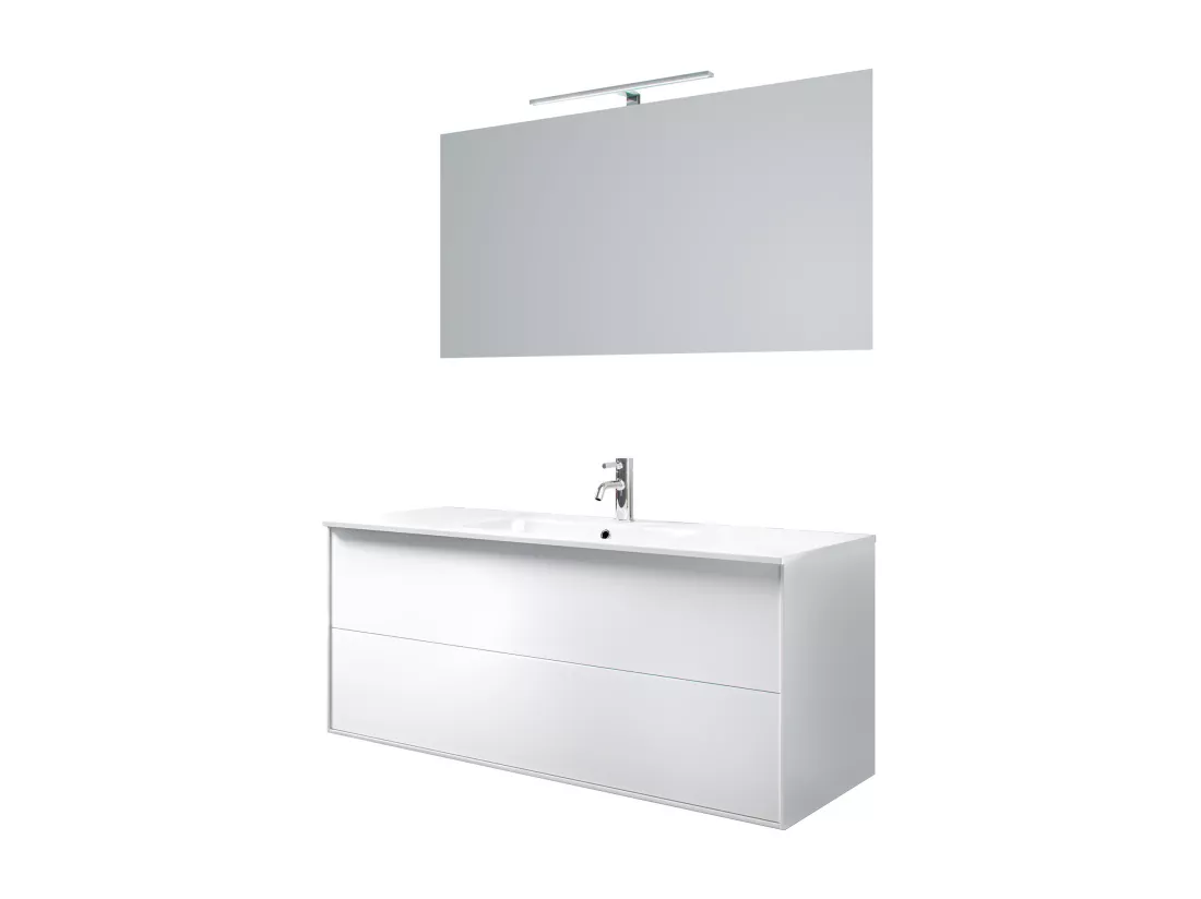 Ensemble de salle de bain 4 pièces IGEA blanc mat