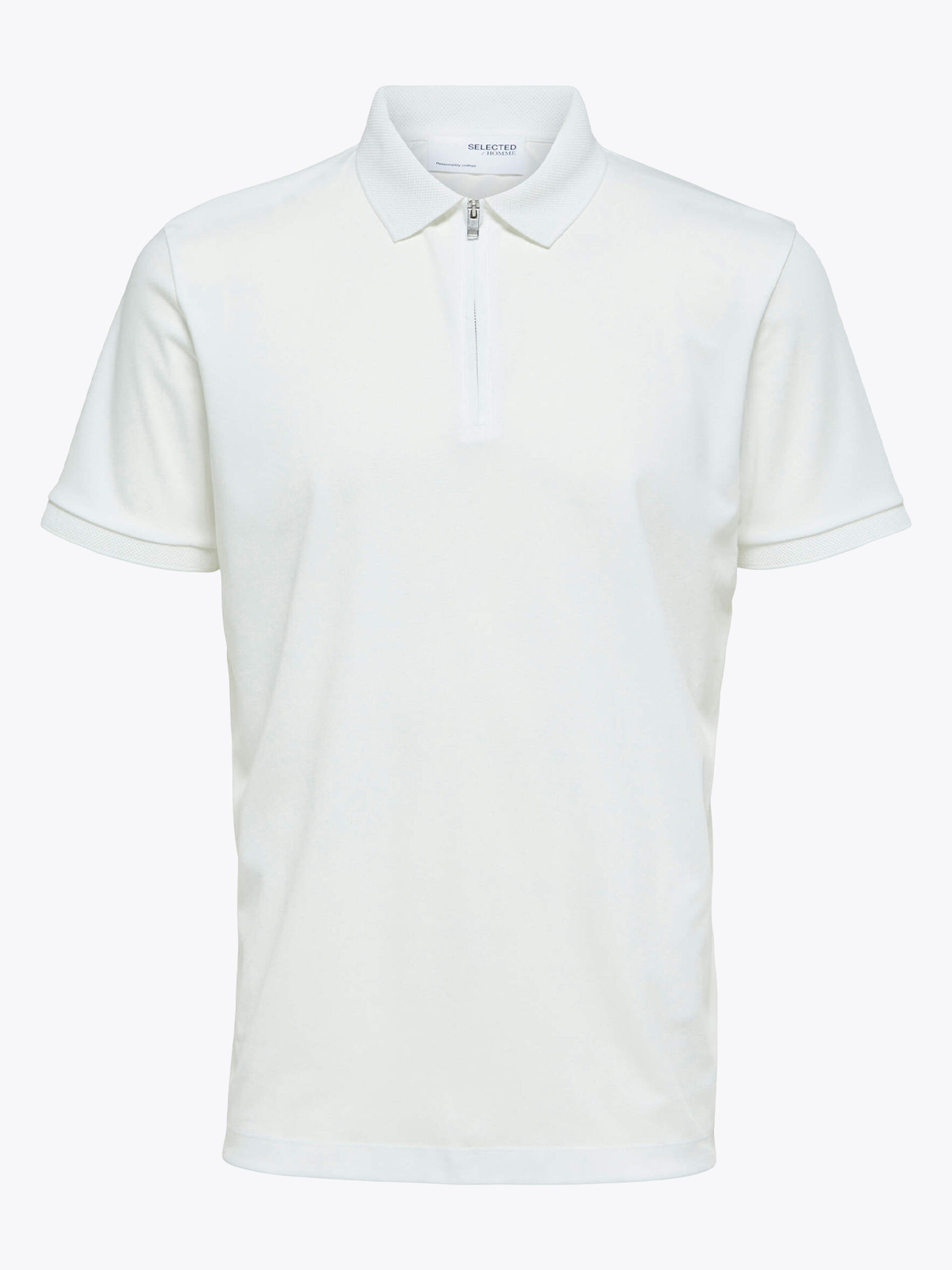 Selected Homme Fave Zip Short Sleeve Polo