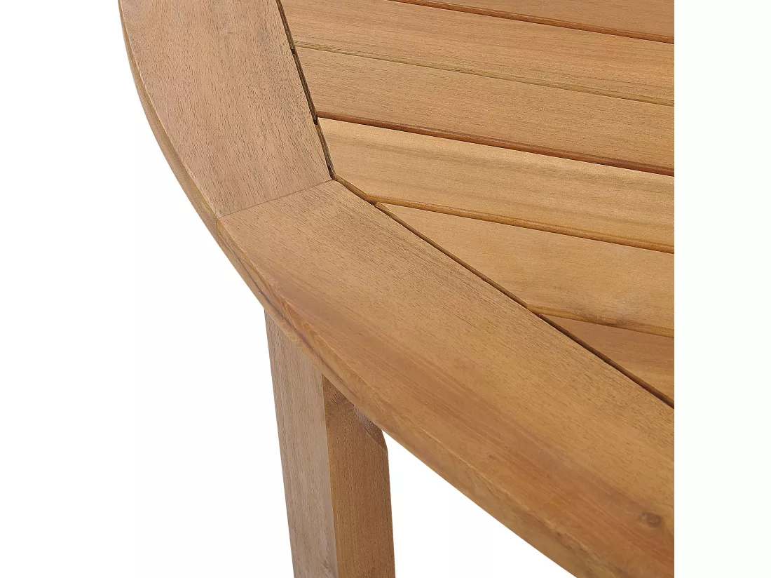 Table de salle à manger de jardin TOLVE 150 cm 150 cm Acacia Marron