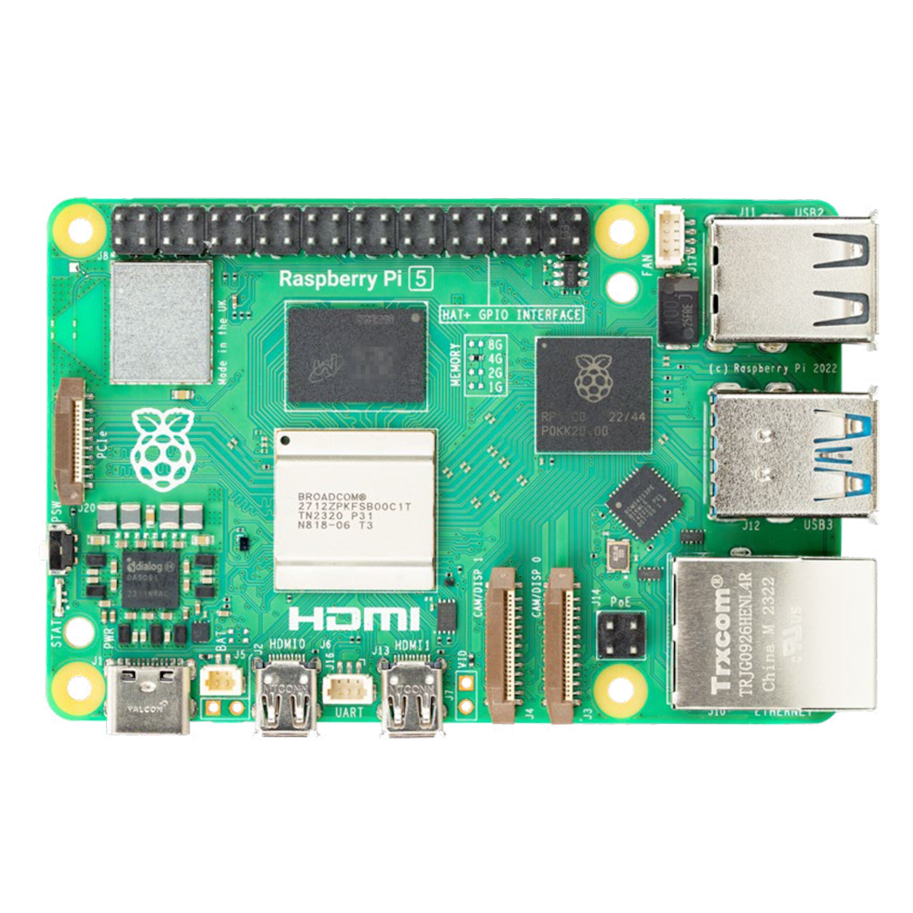 Raspberry Pi 5 Ettkortsdatamaskin Model B 4 GB