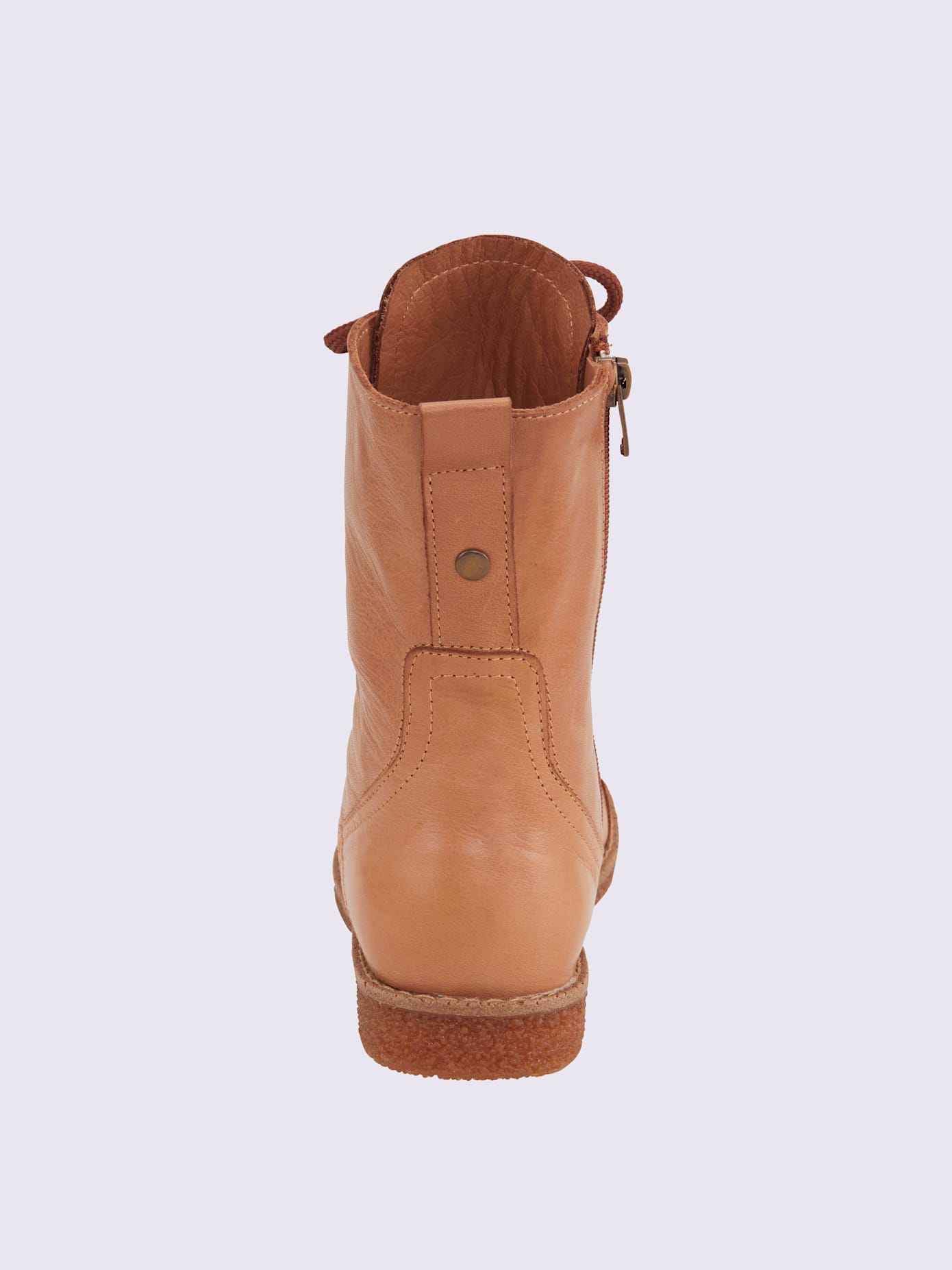 Bottines à lacets cuir nappa de vache