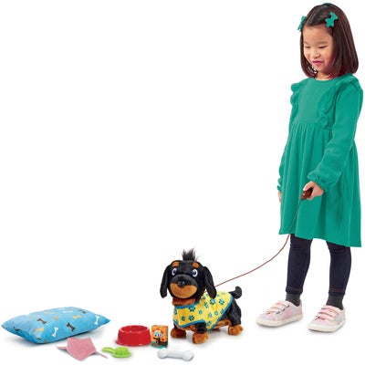 Happy Pets Wiggle Jiggle Dachshund Deluxe Interaktiv Hund