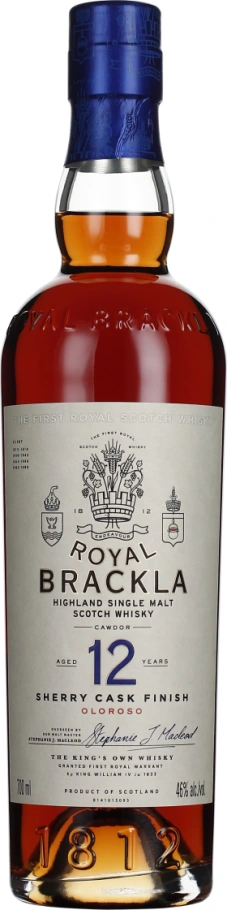ROYAL BRACKLA 12 YEARS OLOROSO SHERRY CASK FINISH 70CL