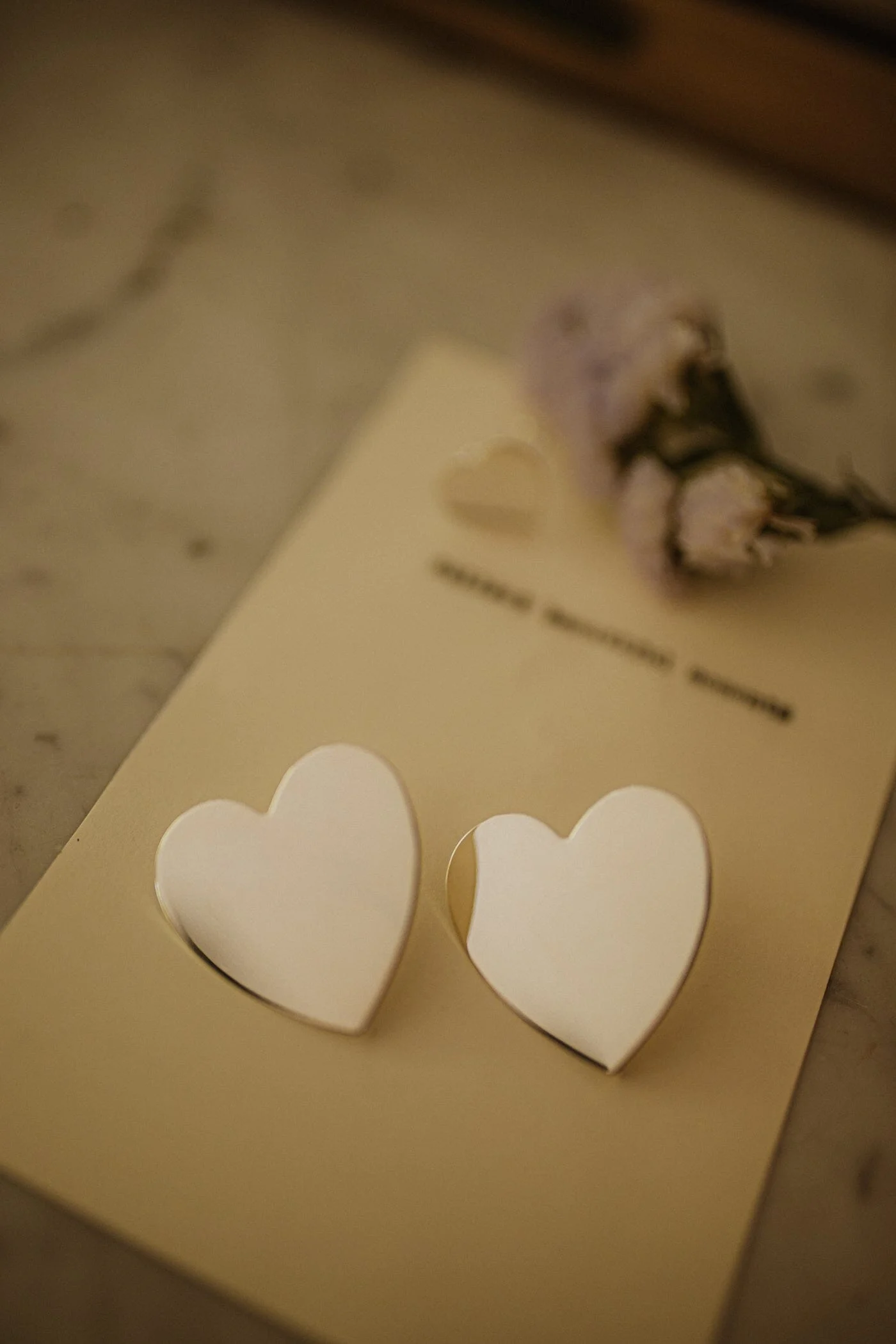 APHRODITE - Maxi boucles d'oreilles puces coeurs plaqué argent | Argent