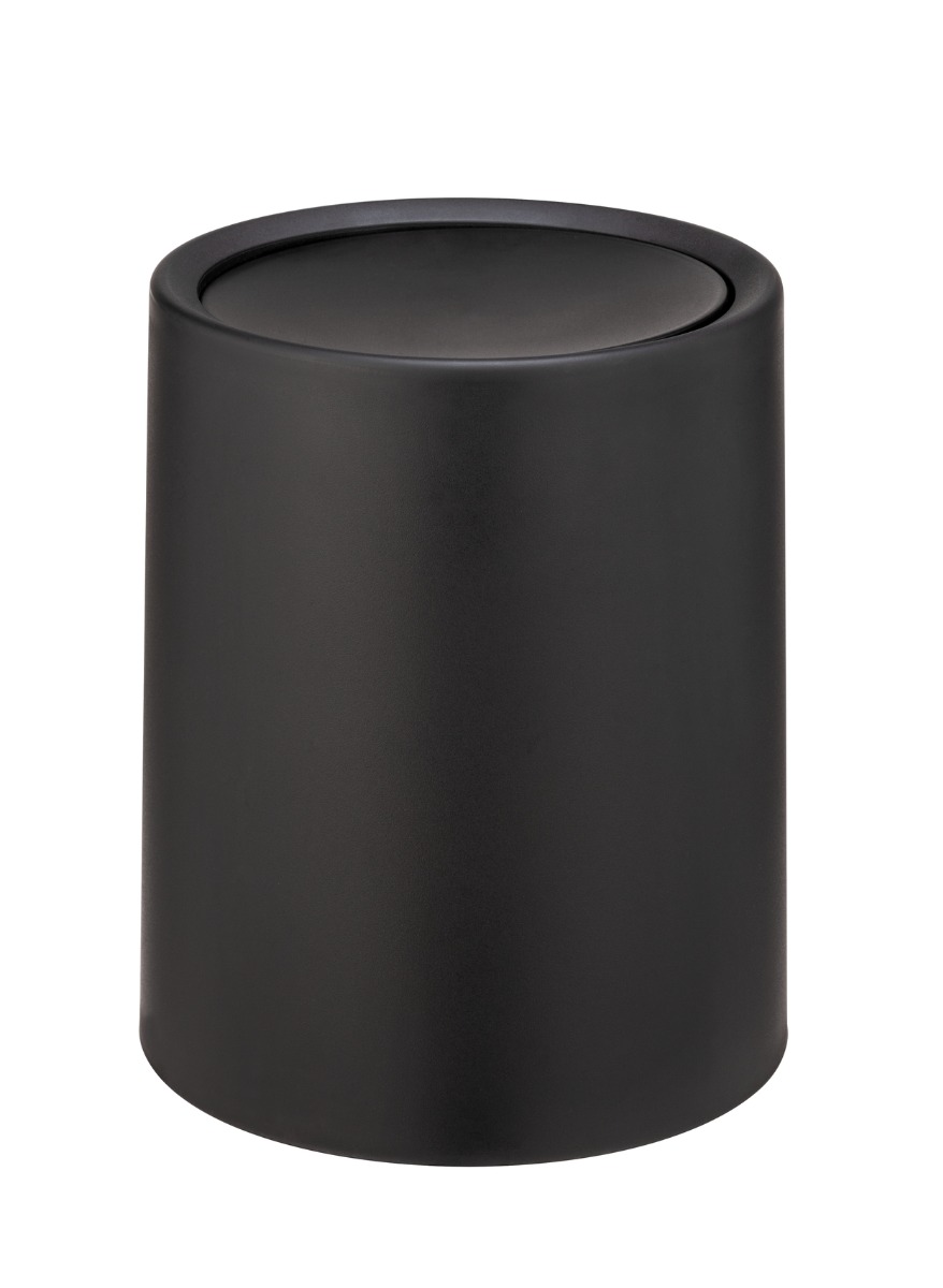 Wenko Atri prullenbak 6 liter zwart