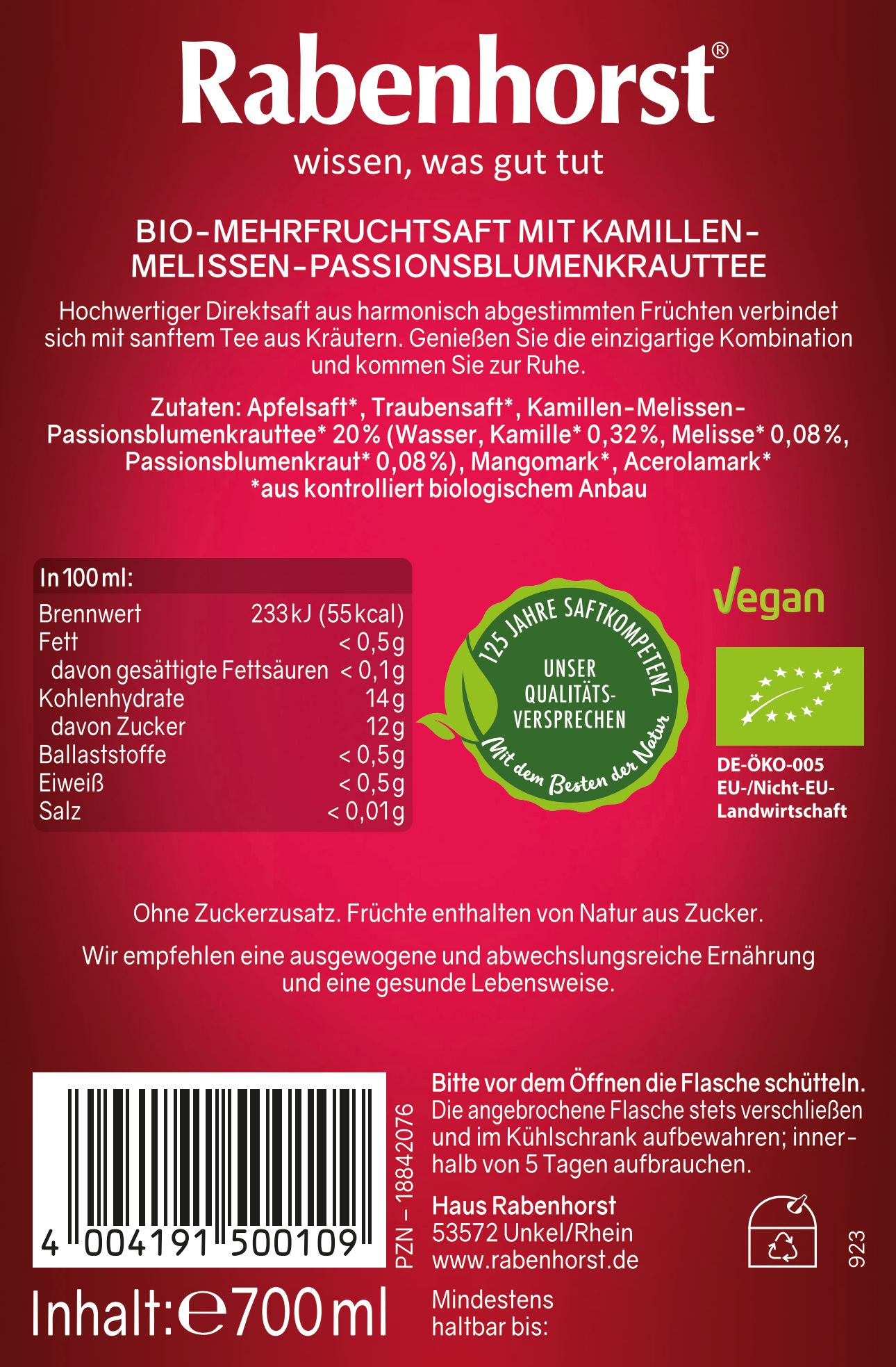 Rabenhorst Innere Ruhe BIO