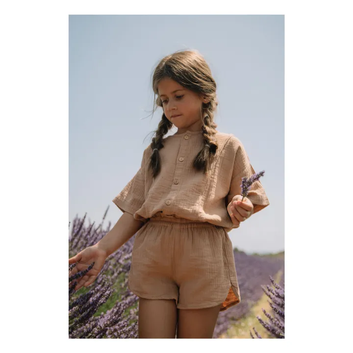 Studio Bohème Blouse Thelme Gaze de Coton | Vieux Rose