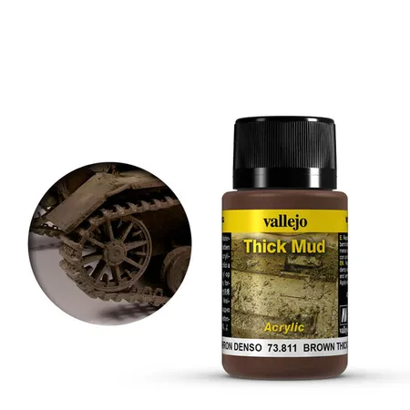 Vallejo Thick Mud 773811 - Schlamm, Braun, 40 ml