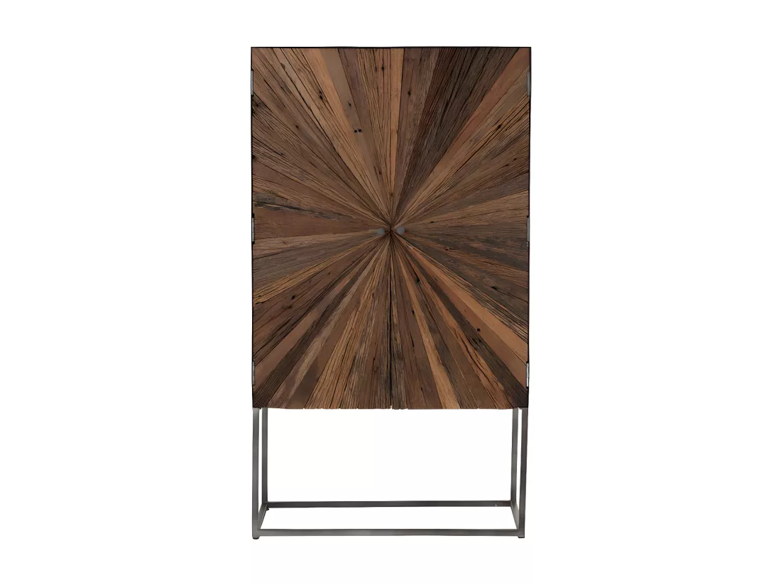 Vaisselier 2 portes Bois/Métal - ROTTERDAM n°2