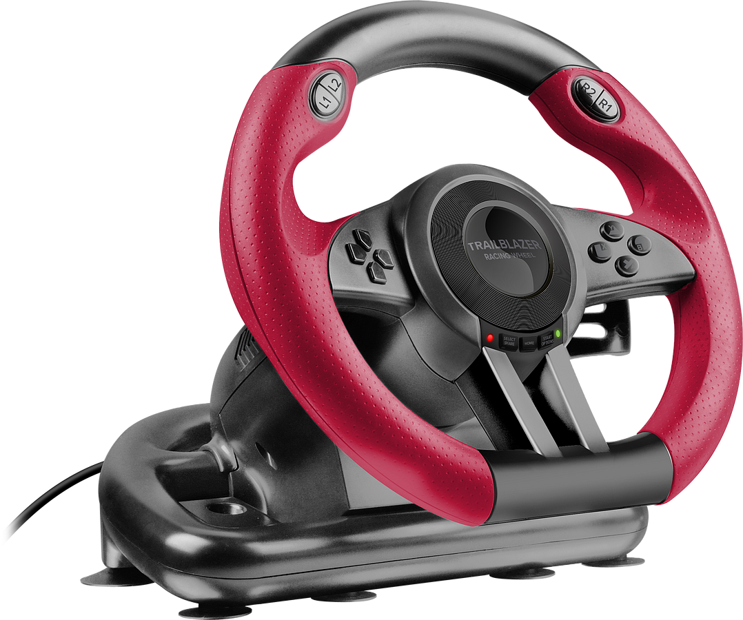 SPEEDLINK TRAILBLAZER Racing Wheel for PC/PS4/PS3/Xbox Series X/S/One/Switch/OLED, black