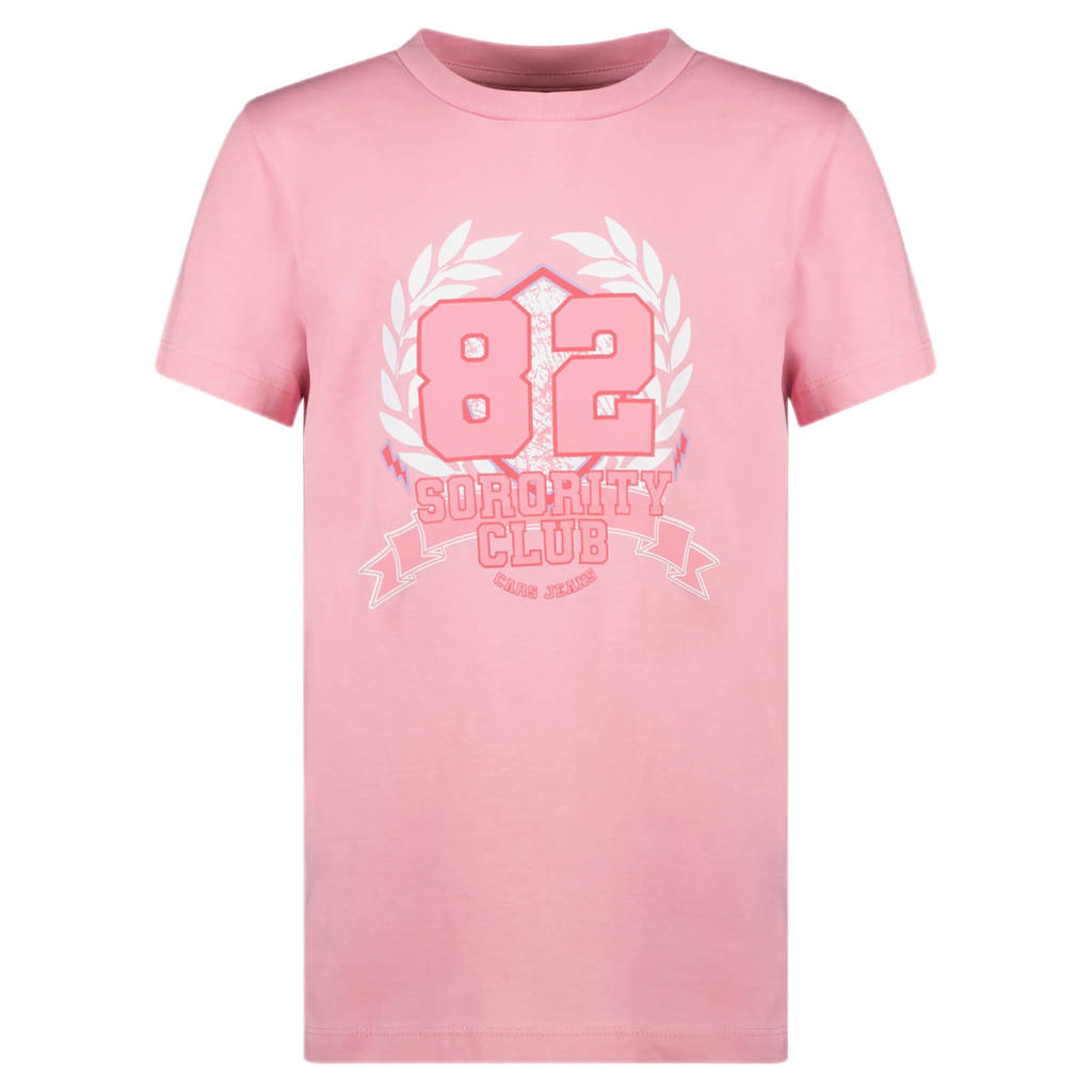 Cars T-shirt PIRRY met printopdruk roze