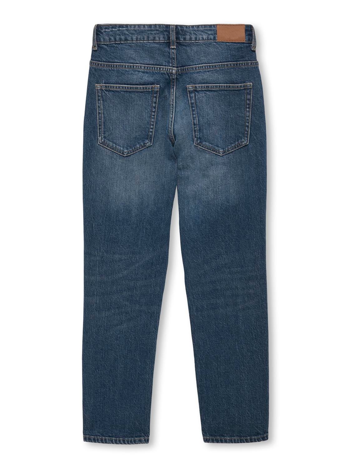 KOBAVI Locker geschnitten Jeans Medium Blue Denim