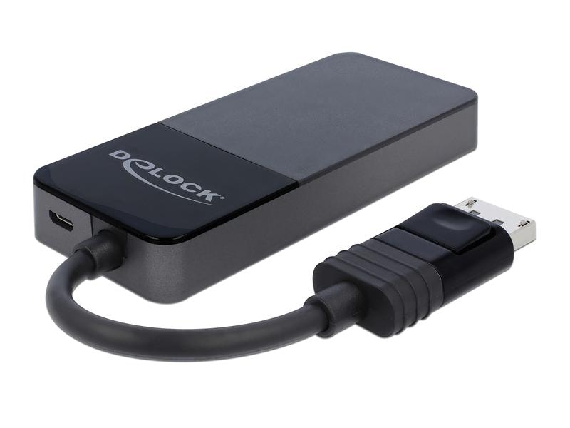 Delock 3-Port Signalsplitter DisplayPort - 3x HDMI Delock DisplayPort 1.4 Splitter 1 x DisplayPort zu 3 x HDMI MST