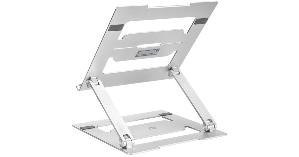 ACT ConnectivityLaptopstandaard aluminium  (Aluminium, Opvouwbaar, traploos in hoogte verstelbaar)