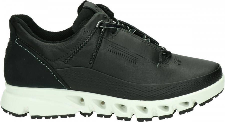 Ecco Multi-Vent comfort leren veterschoenen zwart
