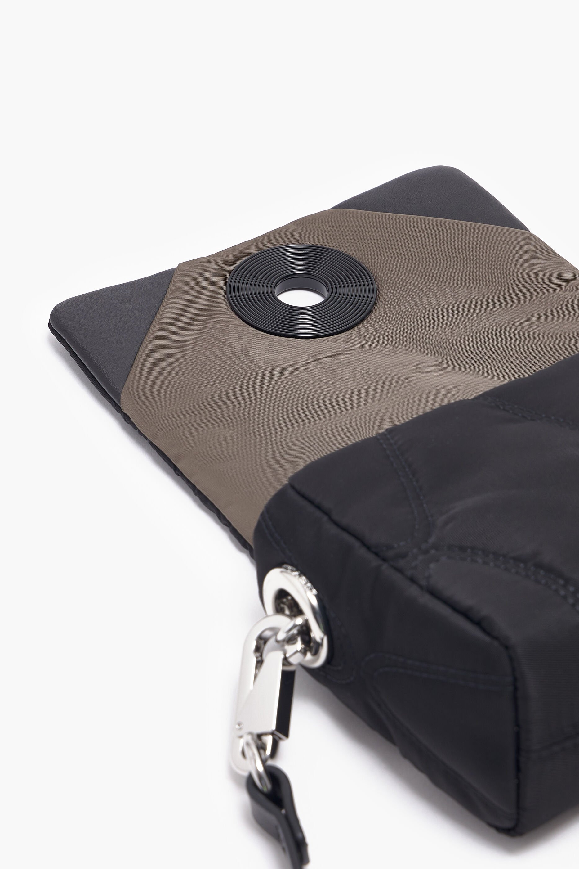 Bolsa de ombro XS em nylon preto