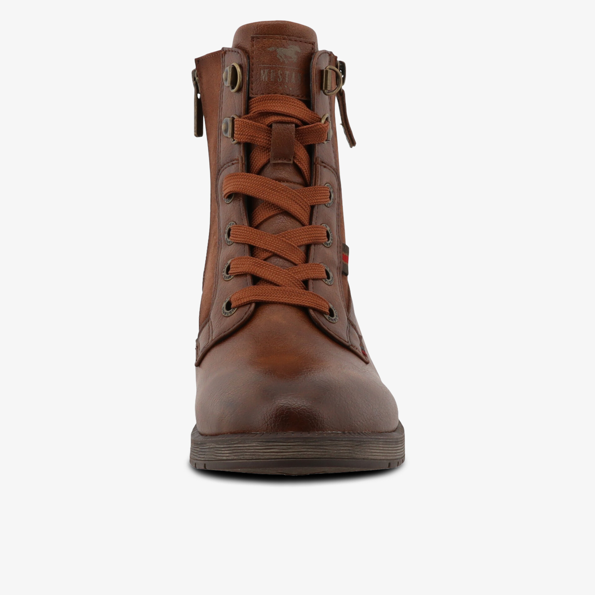 MUSTANG Damen Schnürstiefeletten braun