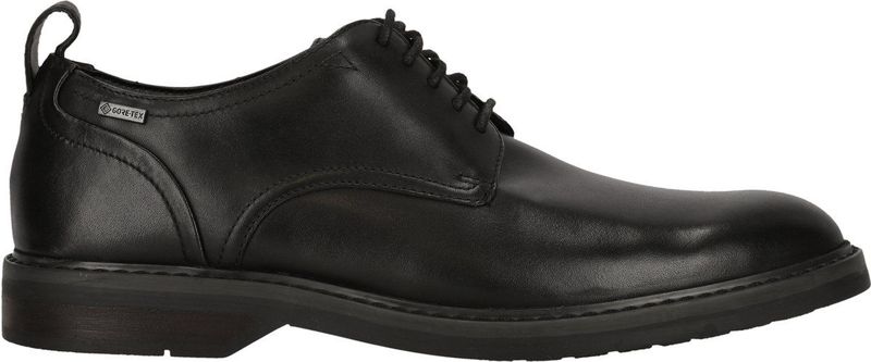Clarks - Aldwin Lace GTX - Leren Schoenen - Zwart - Plat - Veters