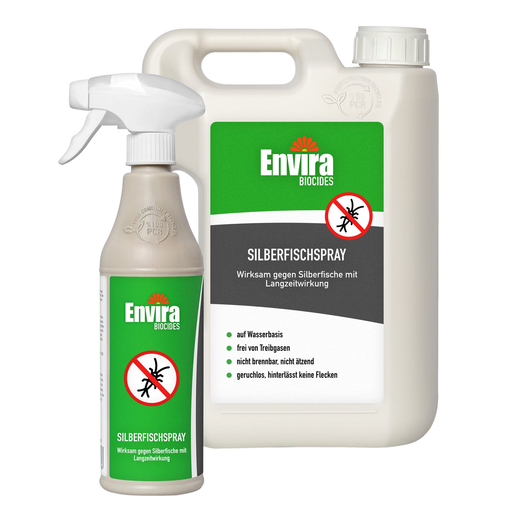 Envira Silberfischspray mit Nachfüllpack