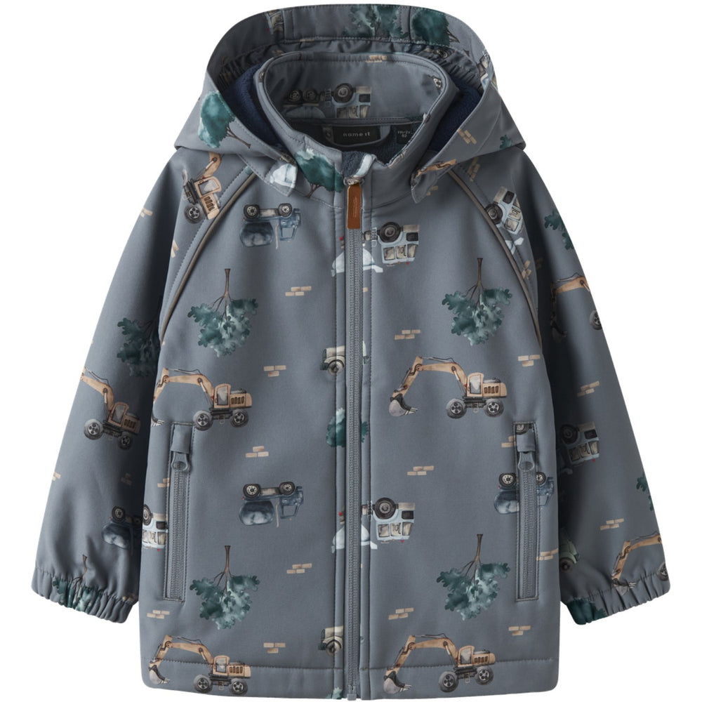 Køb Name It Flint Stone Work Truck Nmmalfa08 Softshell Jakke Aop 1Fo