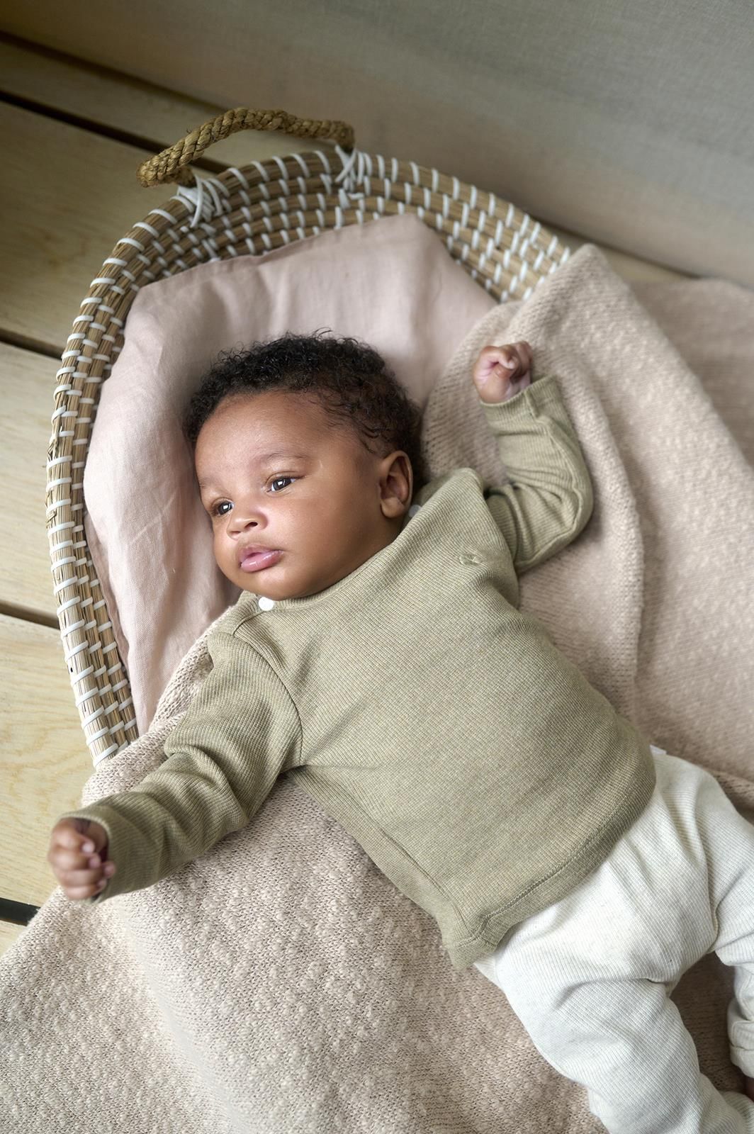 Noppies Newborn Longsleeve Natal - Light Green Melange