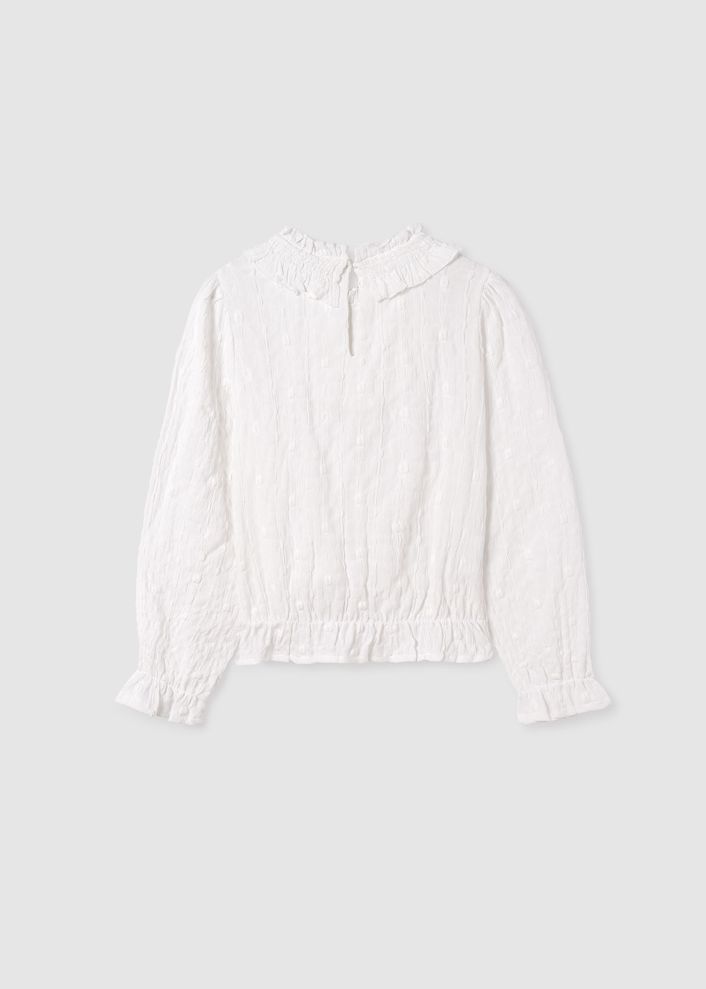 Blusa de malha estruturada de tamanho pequeno