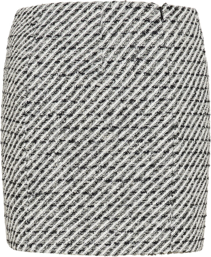 Gestuz AmilinaGZ MW skirt Blacknwhite lurex twill