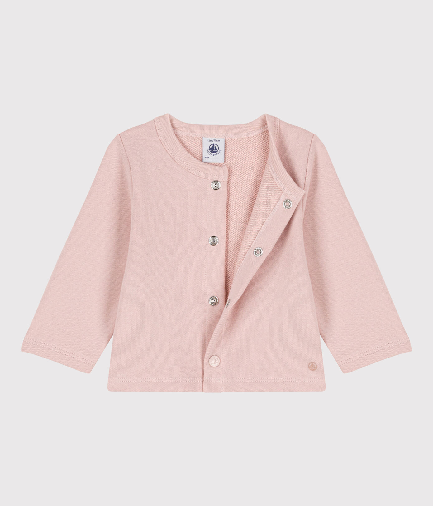 Cardigan en molleton bébé