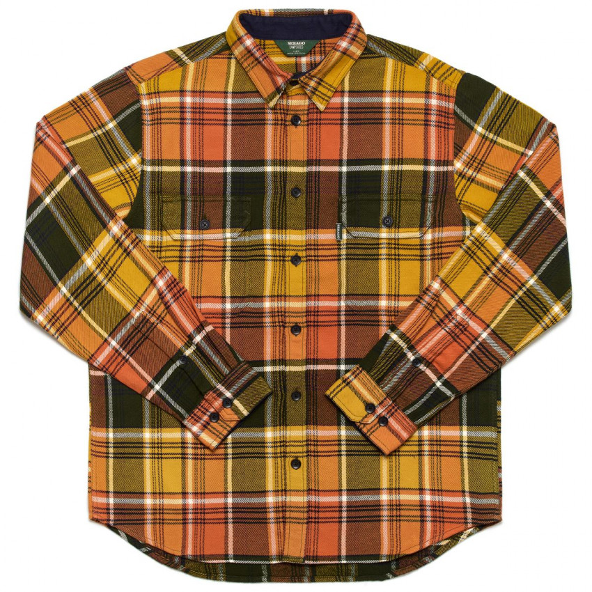 CRIBWIRKS green yellow orange blue white-SURCHEMISE SEBAGO HOMME