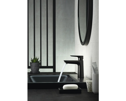 hansgrohe TALIS E 110 wastafelmengkraan, mat zwart, 71710670