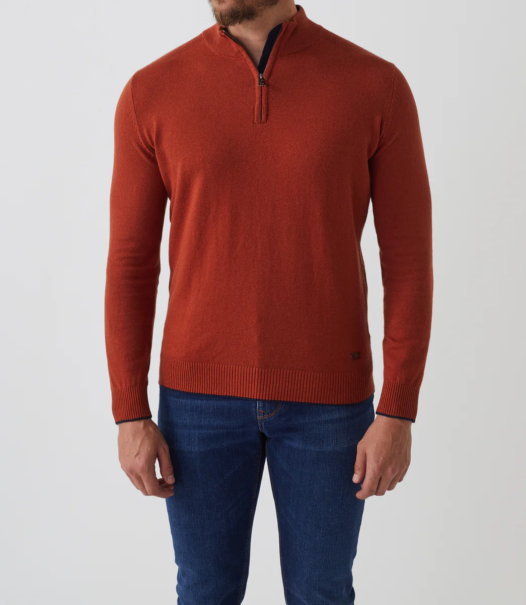 Pull col camionneur orange 