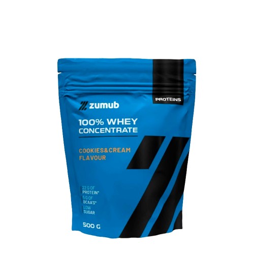 Zumub 100% Whey Concentrate Bolachas e Creme 500g