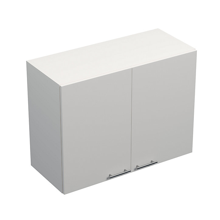 Meuble haut de cuisine Primalight 2 porte L. 80 cm blanc