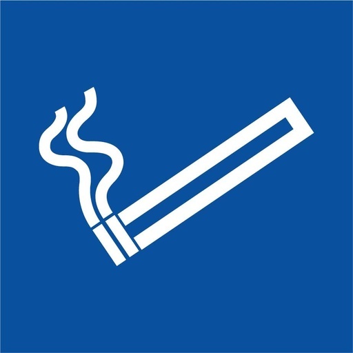 Signalisation d'autorisation - Zone fumeur avec picto cigarette