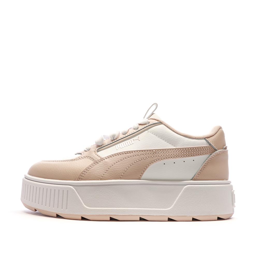 Puma Baskets Blanc/Vieux Rose Femme Puma Karmen Rebelle