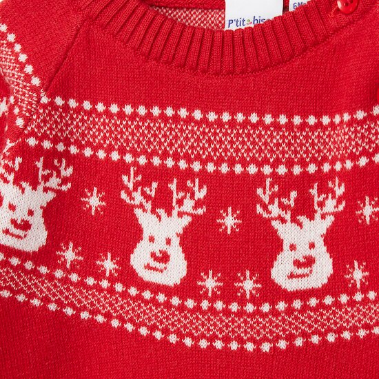 Noël Pull   Rouge        de               P'tit bisou