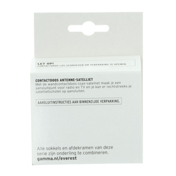 GAMMA Everest Stopcontact Antenne-Satelliet Wit