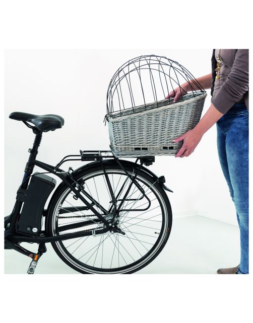 Trixie Fietsmand Voor Bagagedrager - Hondenfiets-accessoires - 35x49x55 cm Grijs