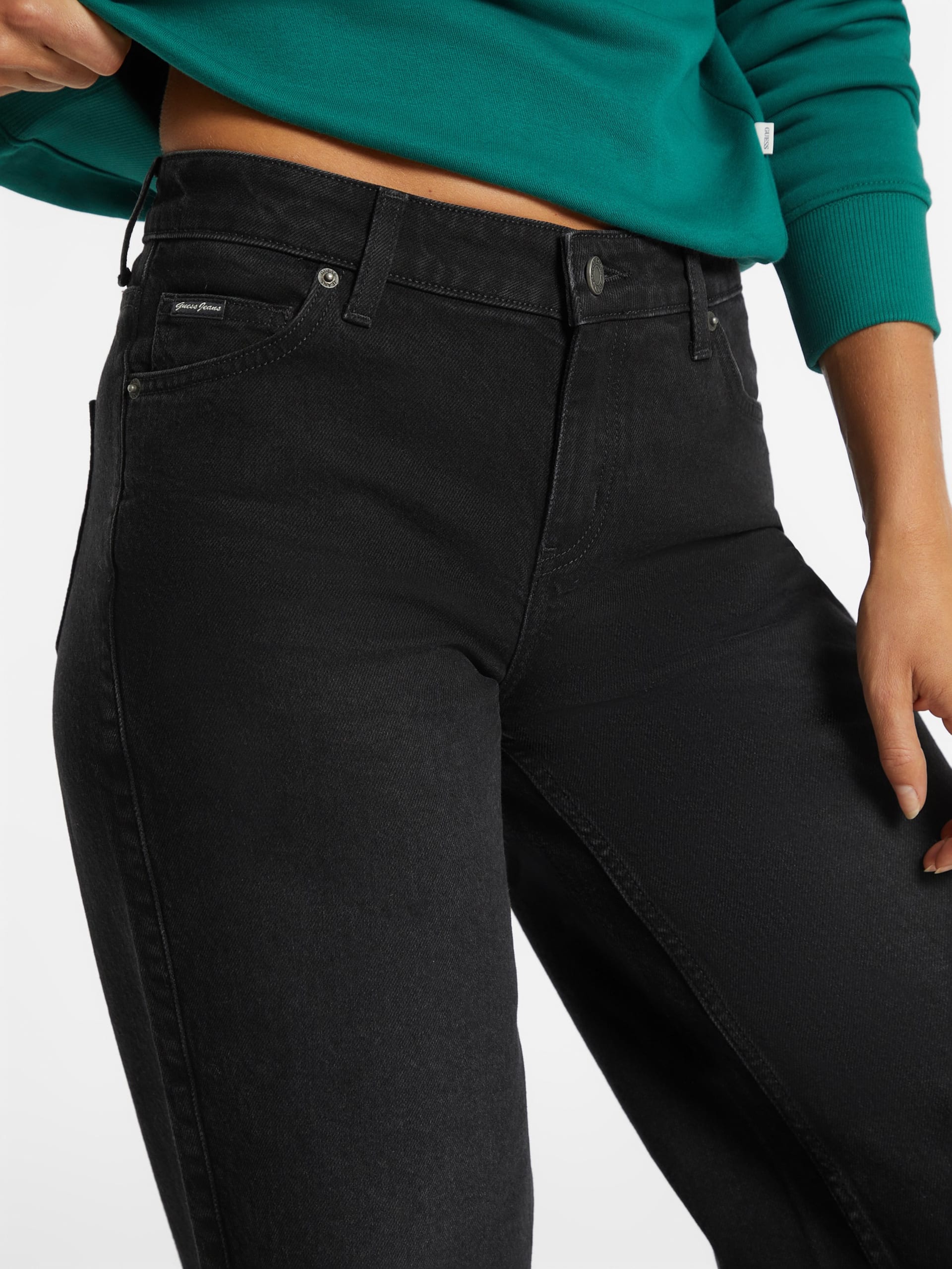 Calça jeans G11 de perna larga