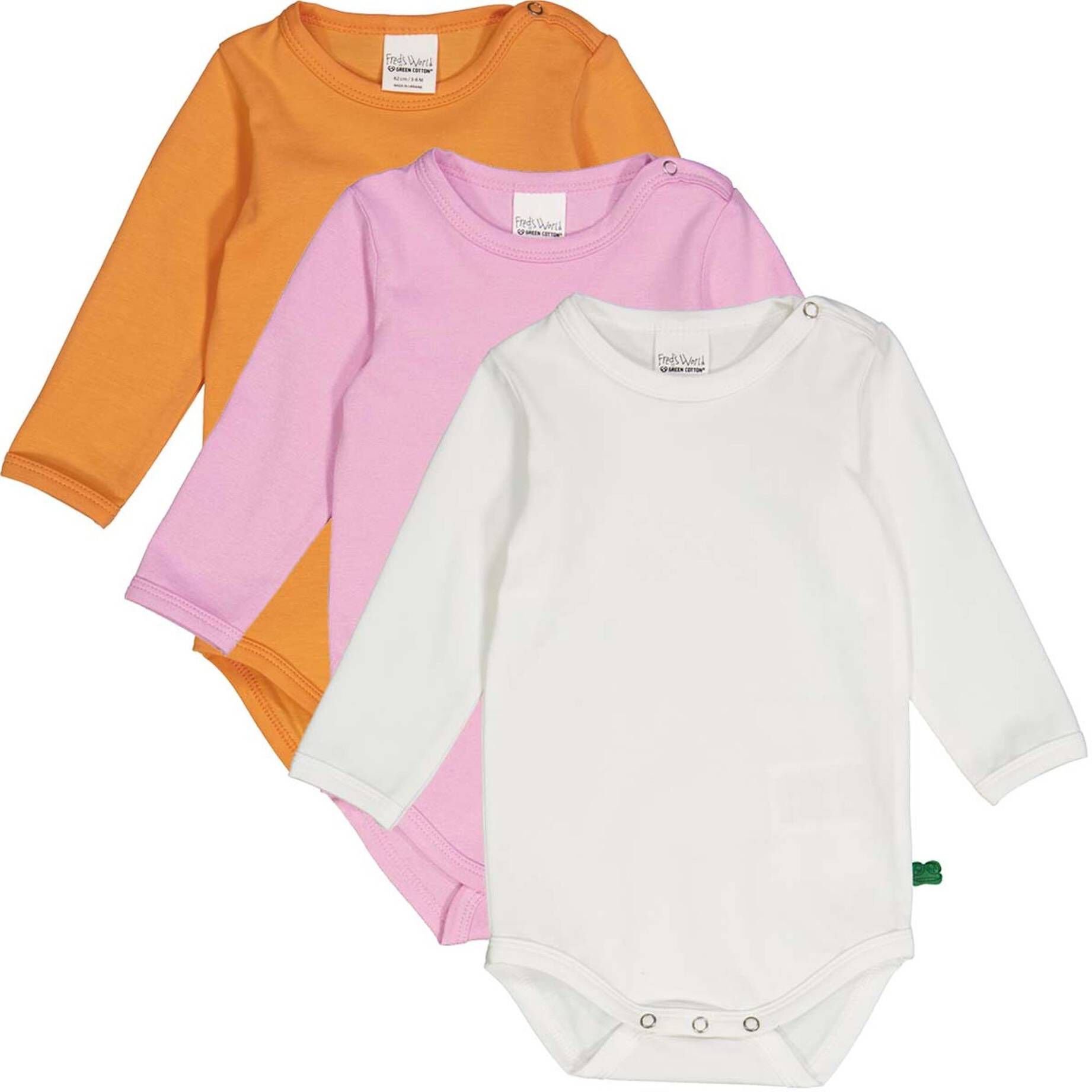 Fred's World by Green Cotton| Kinder Langarmbody 3er-Pack