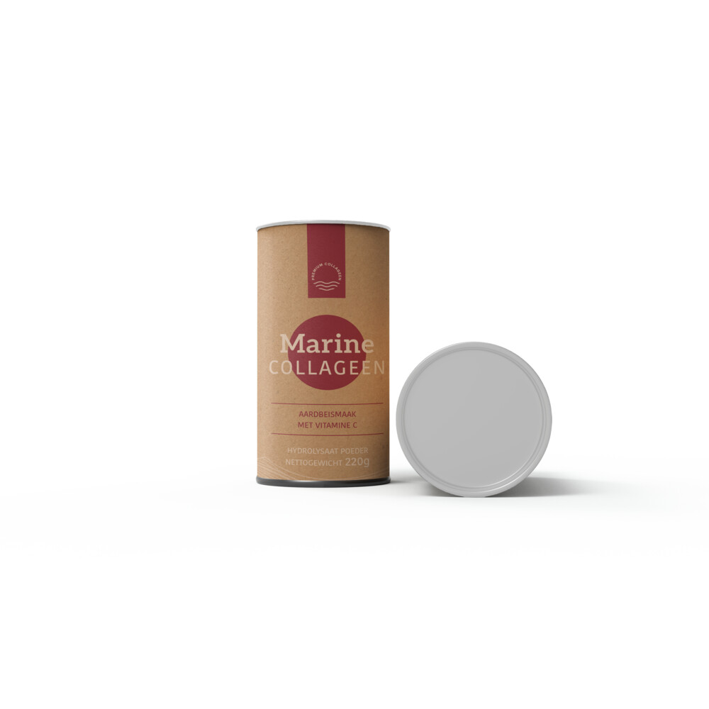 Premium Collageen Marine met Vitamine C Aardbeismaak220 gr